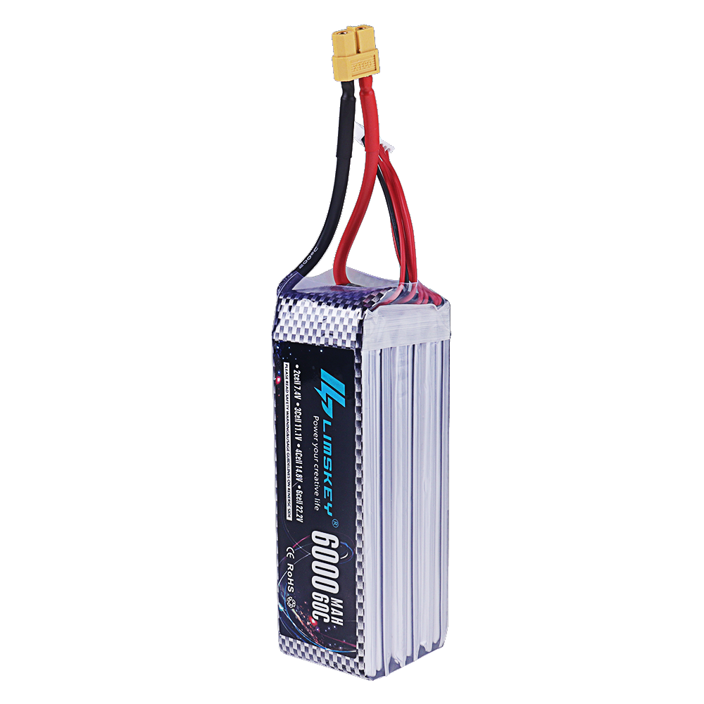 7.4V 11.1V 14.8V 22.2V 6000mAh - 4S Lipo Battery 14.8V 6000Mah recension och pris