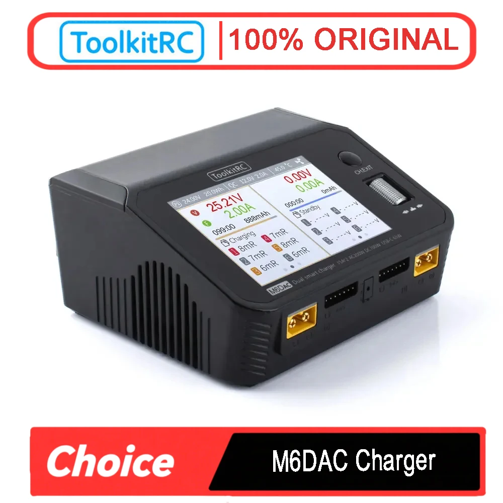 ToolkitRC M6DAC Dual Channel 7 - Toolkitrc M6Dac Smart Charger recension och pris